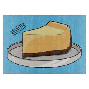 Planche À Découper Illustration du dessin animé Cheesecake