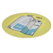 Planche À Découper Illustration du lait (Coin)