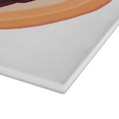Planche À Découper Illustration du pudding de Noël (Coin)