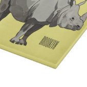Planche À Découper Illustration du rhinocéros de Javan (Coin)