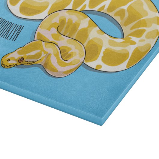 Planche À Découper Illustration du serpent python birman (Coin)