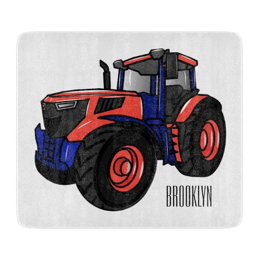 Planche À Découper Illustration du tracteur (Devant)