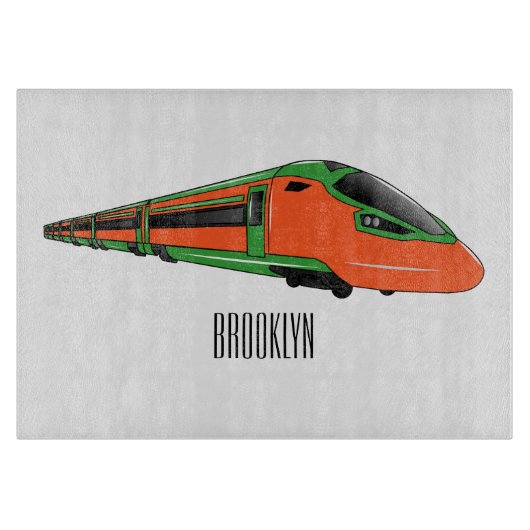 Planche À Découper Illustration du train à balles (Devant)