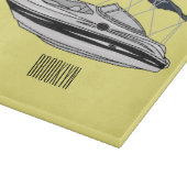 Planche À Découper Illustration d'un bateau à moteur (Coin)