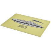 Planche À Découper Illustration d'un bateau à moteur (Coin)