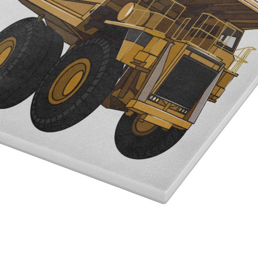 Planche À Découper Illustration d'un camion à grande échelle (Coin)