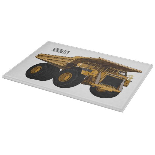 Planche À Découper Illustration d'un camion à grande échelle (Coin)