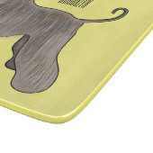 Planche À Découper Illustration d'un chien hound afghan (Coin)