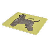 Planche À Découper Illustration d'un chien hound afghan (Coin)