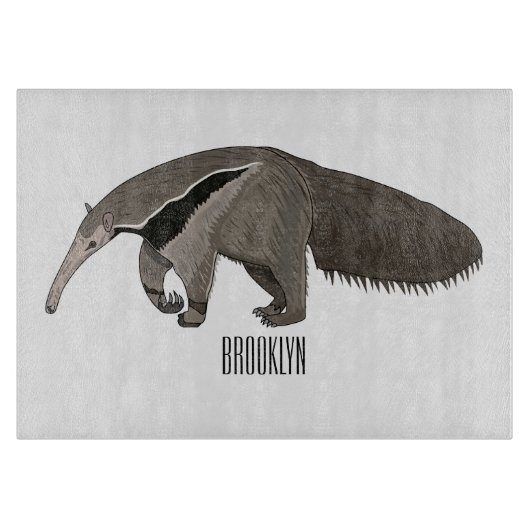 Planche À Découper Illustration d'un dessin animé d'Anteater (Devant)