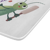 Planche À Découper Illustration d'un insecte du cricket vert mou (Coin)
