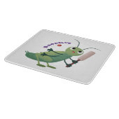 Planche À Découper Illustration d'un insecte du cricket vert mou (Coin)
