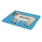 Planche À Découper Illustration d'un mouton joyeux (Coin)