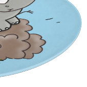 Planche À Découper Illustration d'un petit rhinocéros (Coin)