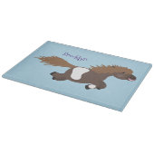 Planche À Découper Illustration d'un poney de Shetland mignon (Coin)
