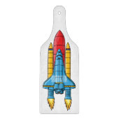 Planche À Découper Illustration d'un vaisseau de fusées (Devant)