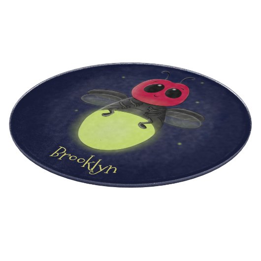 Planche À Découper Illustration d'une luciole à éclair mignon (Coin)