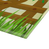 Planche À Découper Illustration heureuse de lapin de Pâques (Coin)