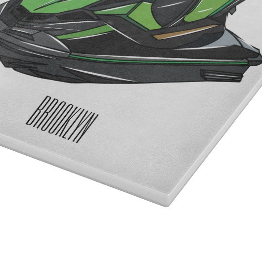 Planche À Découper Illustration Jet ski (Coin)