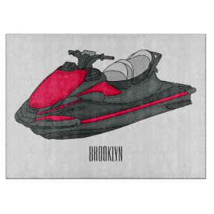 Planche À Découper Illustration Jet ski