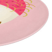 Planche À Découper Illustration mignon du ramboutan rose (Coin)