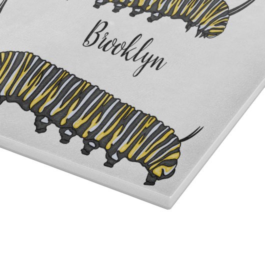 Planche À Découper Illustration Monarch caterpillar (Coin)