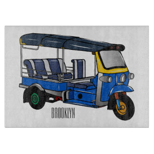 Planche À Découper Illustration Tuk tuk