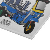 Planche À Découper Illustration Tuk tuk (Coin)