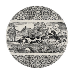 Planche À Découper Illustration victorienne d'art antique d'animal de