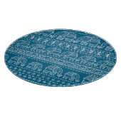 Planche À Découper Illustration vintage du cadre éléphant (Coin)