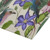 Planche À Découper Illustrations de fleurs tropicales, oiseaux exotiq (Coin)