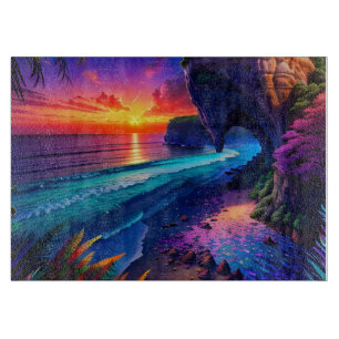 Planche À Découper Imaginaire Tropical Beach Four