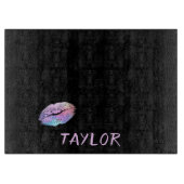 Planche À Découper Impression à lèvres chic et charmant (Devant)