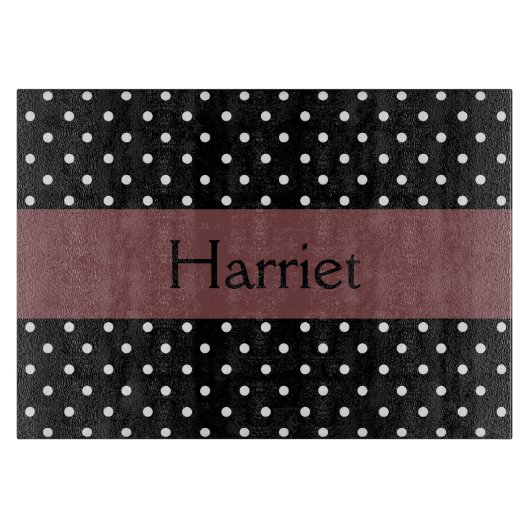 Planche À Découper Impression à points Polka décoratifs (Devant)