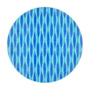 Planche À Découper Impression à ruban du milieu du siècle - nuances d