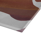 Planche À Découper Impression Brown et blanche de vache (Coin)