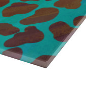 Planche À Découper Impression Brown et Turquoise dalmate (Coin)