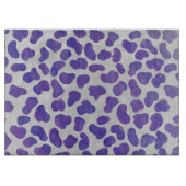Planche À Découper Impression dalmate violet et blanche (Devant)