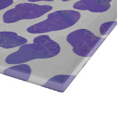 Planche À Découper Impression dalmate violet et blanche (Coin)