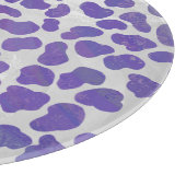 Planche À Découper Impression dalmate violet et blanche (Coin)