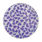 Planche À Découper Impression dalmate violet et blanche (Devant)