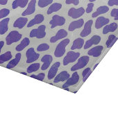 Planche À Découper Impression dalmate violet et blanche (Coin)