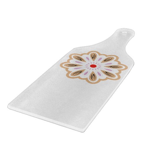 Planche À Découper Impression d'art floral Mandala | Décor Boho (Coin)