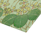 Planche À Découper Impression de bloc de bois de feuille verte botani (Coin)
