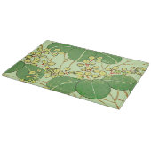 Planche À Découper Impression de bloc de bois de feuille verte botani (Coin)