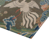 Planche À Découper Impression de broderie en soie blanche antique chi (Coin)