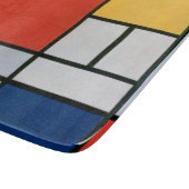 Planche À Découper Impression de composition de Piet Mondrian rouge j (Coin)