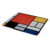 Planche À Découper Impression de composition de Piet Mondrian rouge j (Coin)