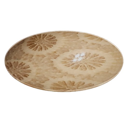 Planche À Découper Impression de corail fossilisé (Coin)