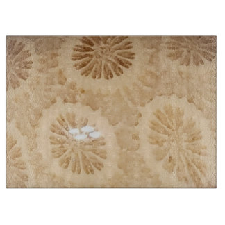 Planche À Découper Impression de corail fossilisé
